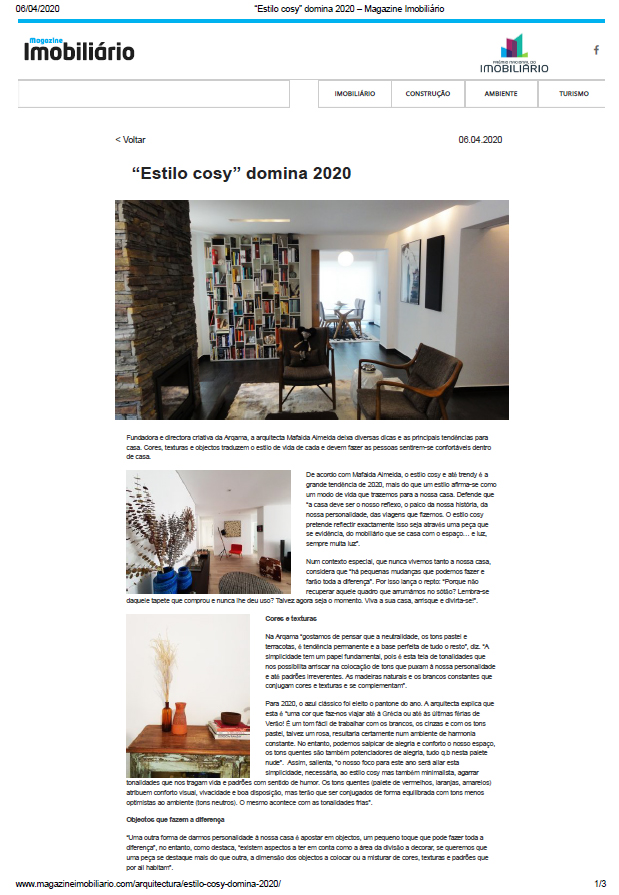 Magazine imobiliário