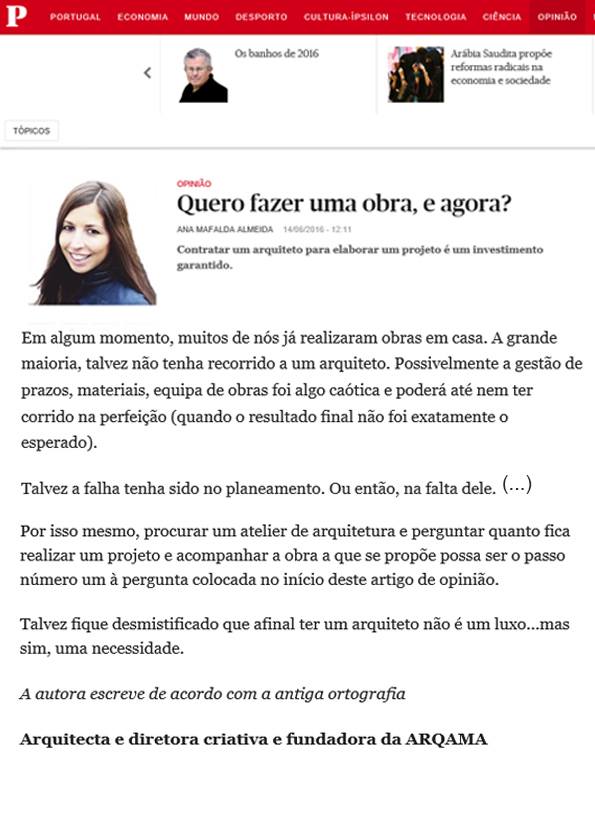 Jornal Público Artigo Opinião Online